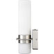 None LED 13 inch Brushed Nickel Outdoor Wall Sconce